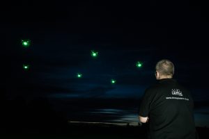 green led drones