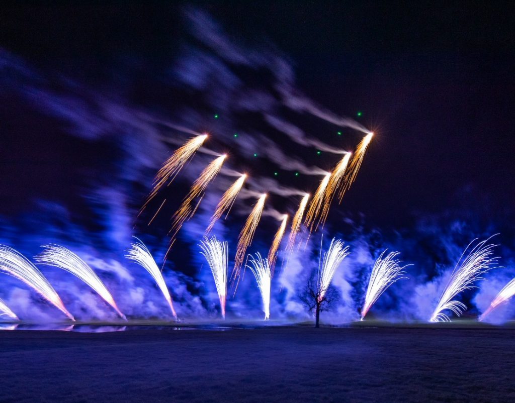 Fireworks Drone Light Show DroneSwarm Drone Swarm Displays