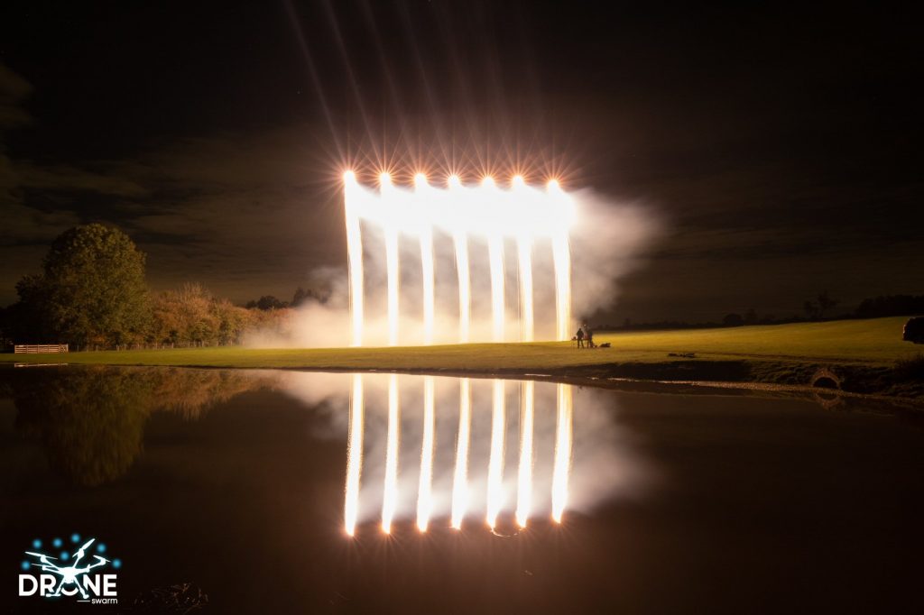 Drone Sky Waterfall