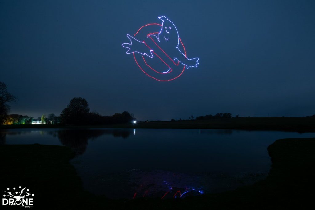 Ghostbusters Drone Light Show UK Drones