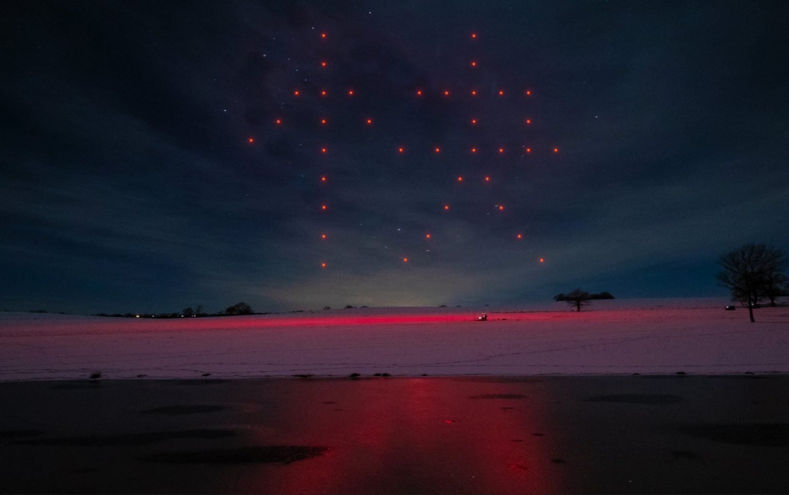 Chinese New Year DroneSwarm Drone Swarm Light Shows Drone Swarming LED Drones