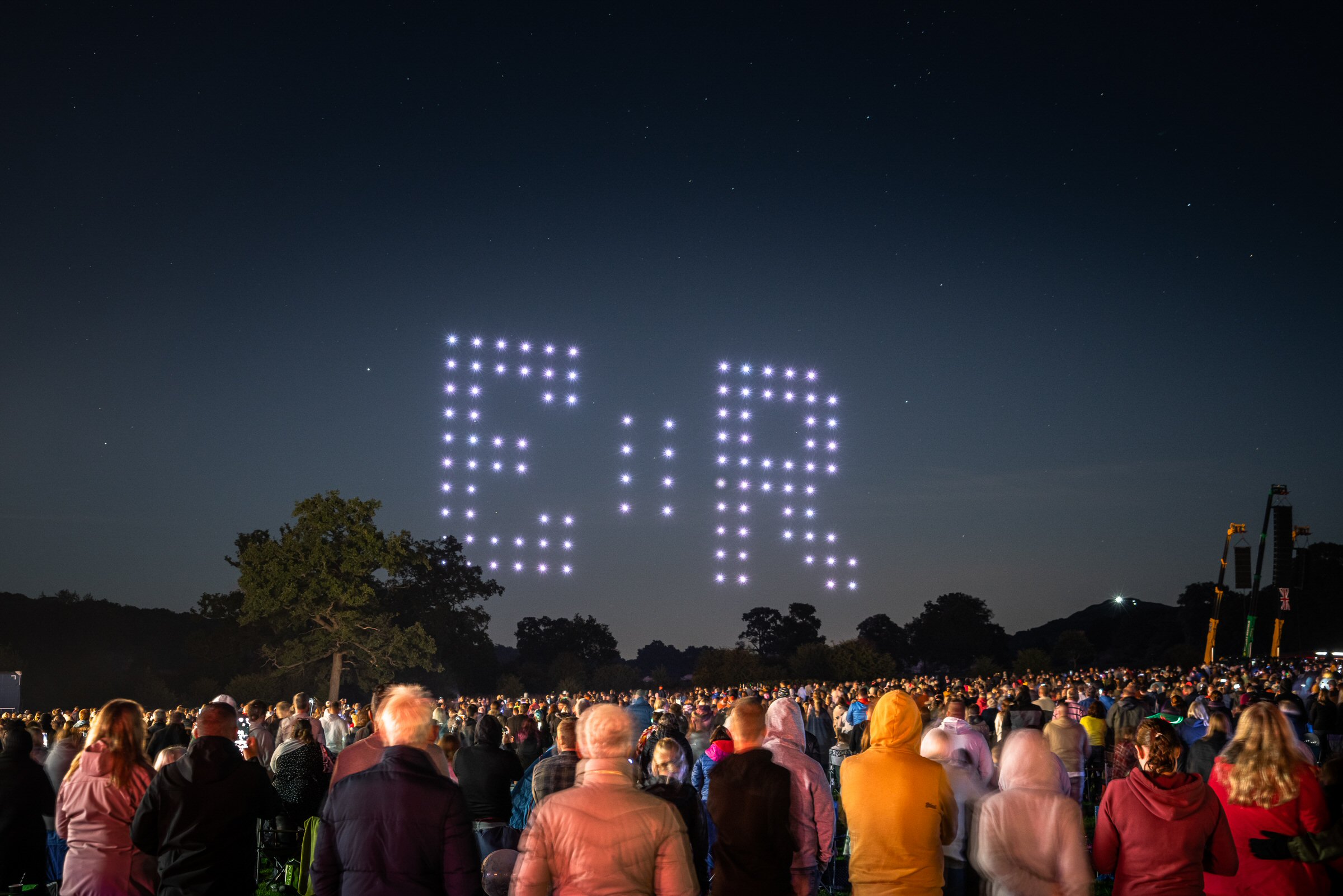 Queen Elizabeth II Drone Display