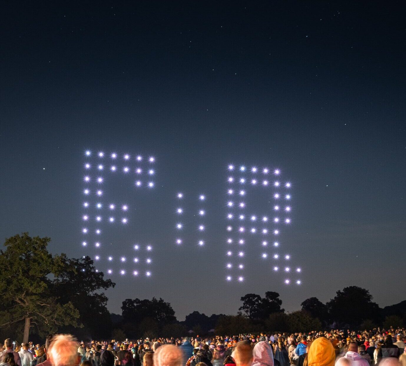 Queen Elizabeth II Drone Display