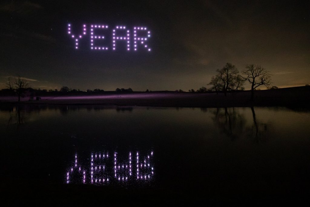 Drone Show Happy New Year