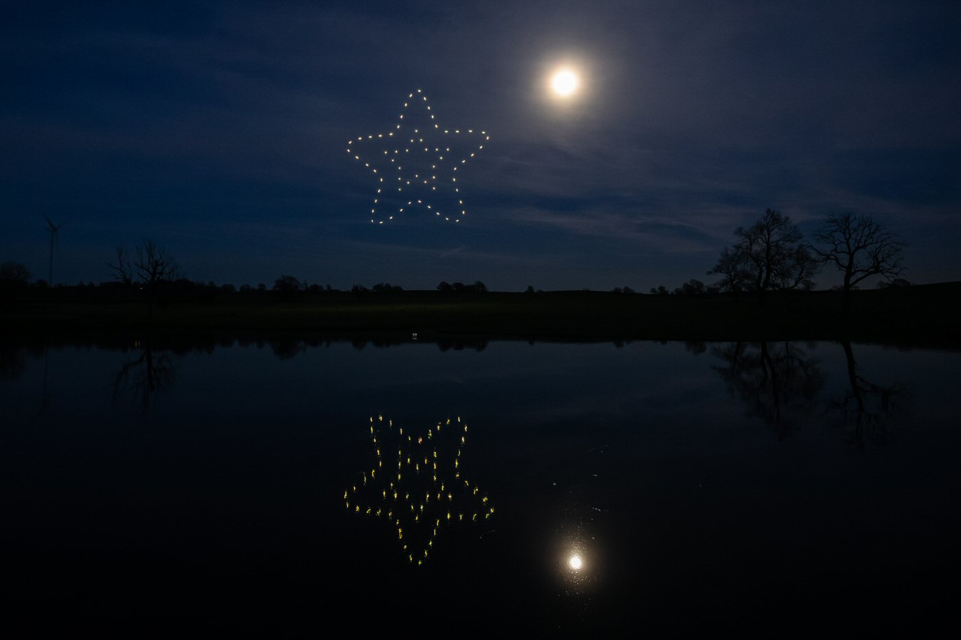 Christmas Drone Show Drone Light Shows in the UK DroneSwarm