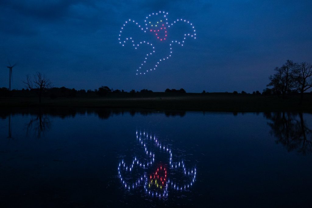 Drone Light Show - Halloween Ghost