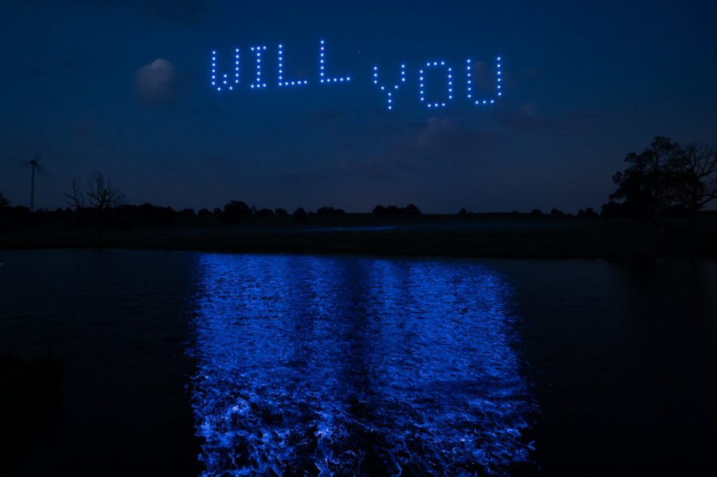Will You Marry Me with drones