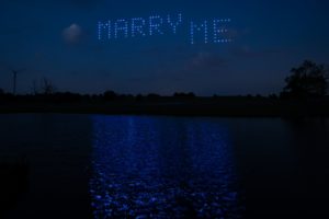 Drone Show Proposal Marry Me