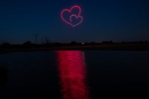 Drone Light Show - Heart Shape