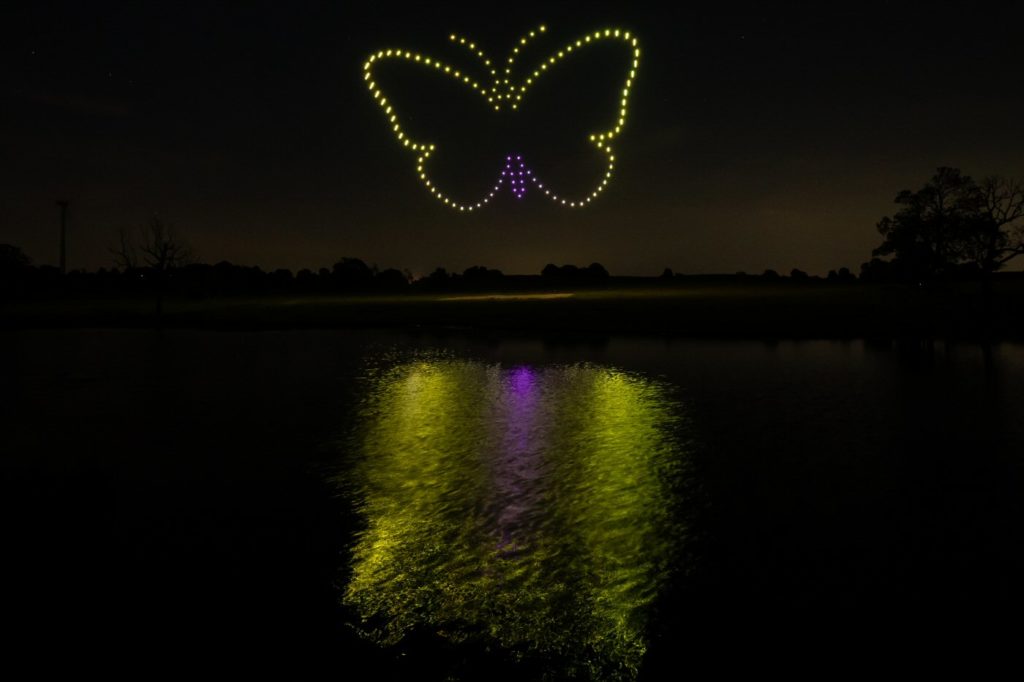 Light shows with drones