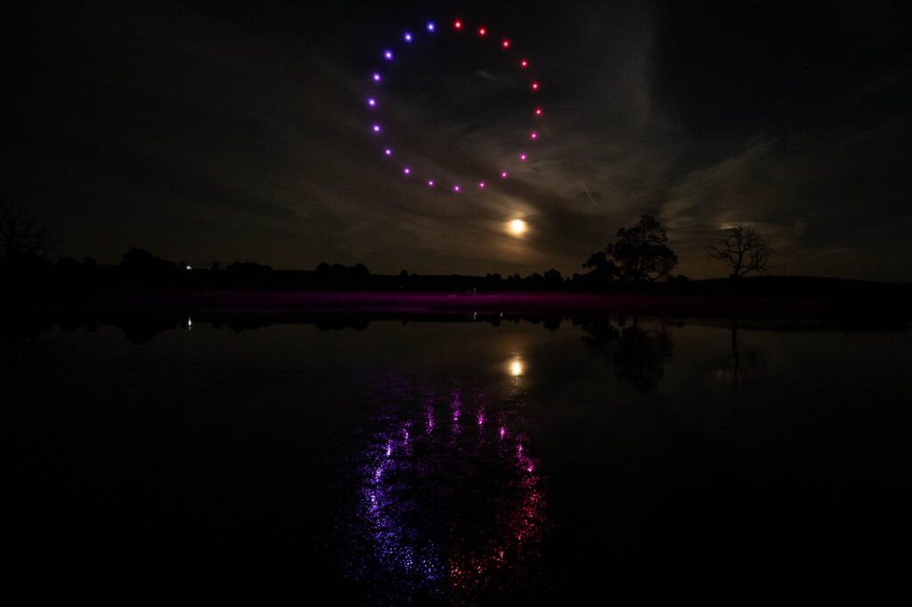 Drone show for my wedding reception