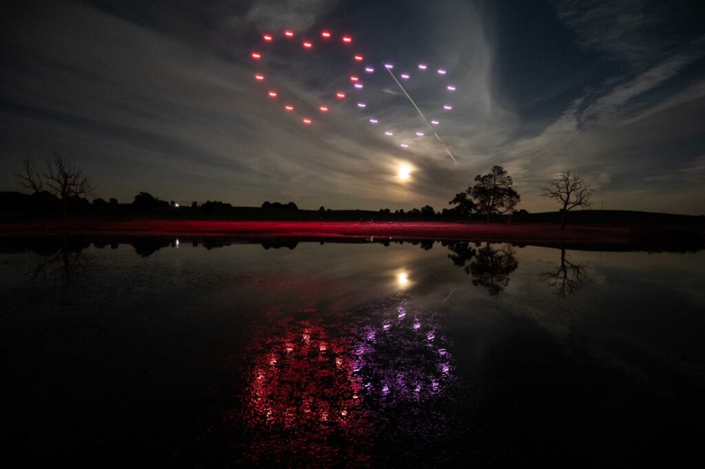 Drone Light Show - Glasses