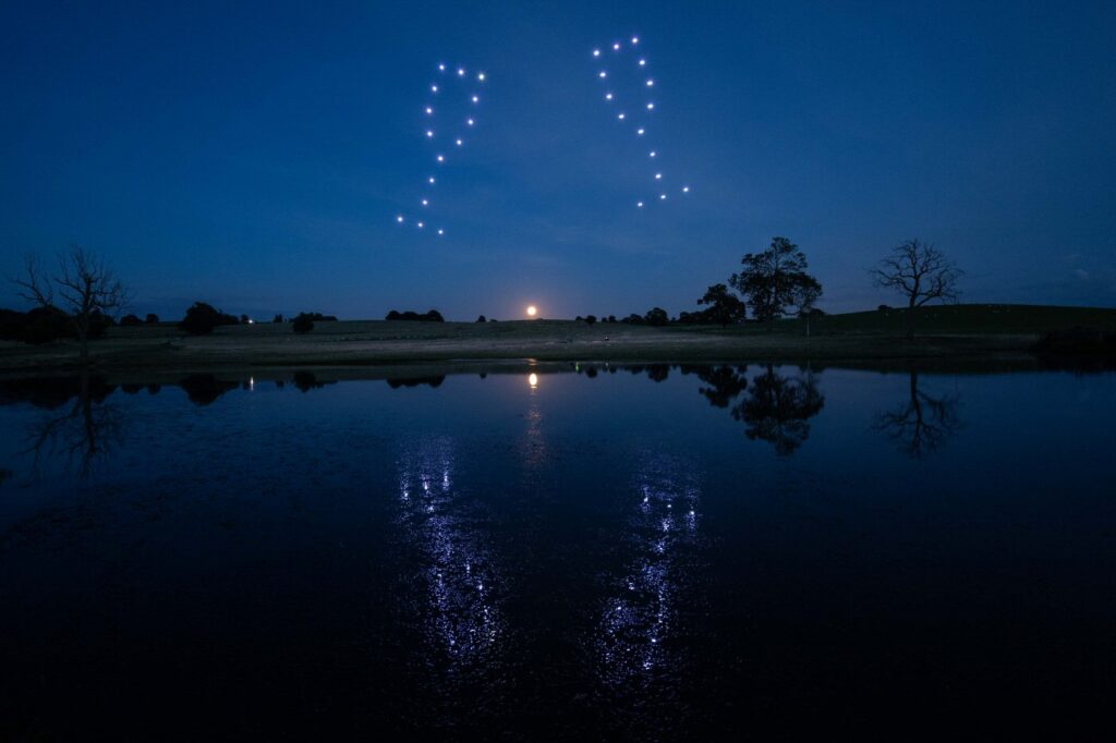 Drone Light Show - Glasses