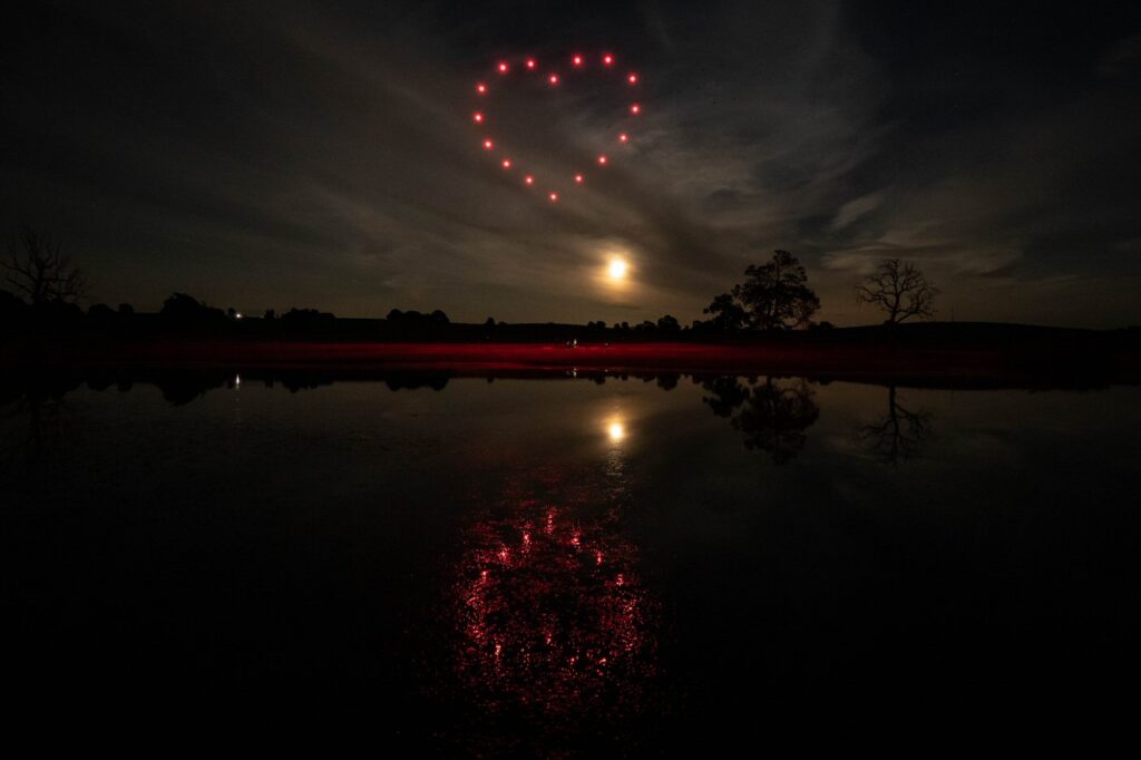 Drone light show at my wedding