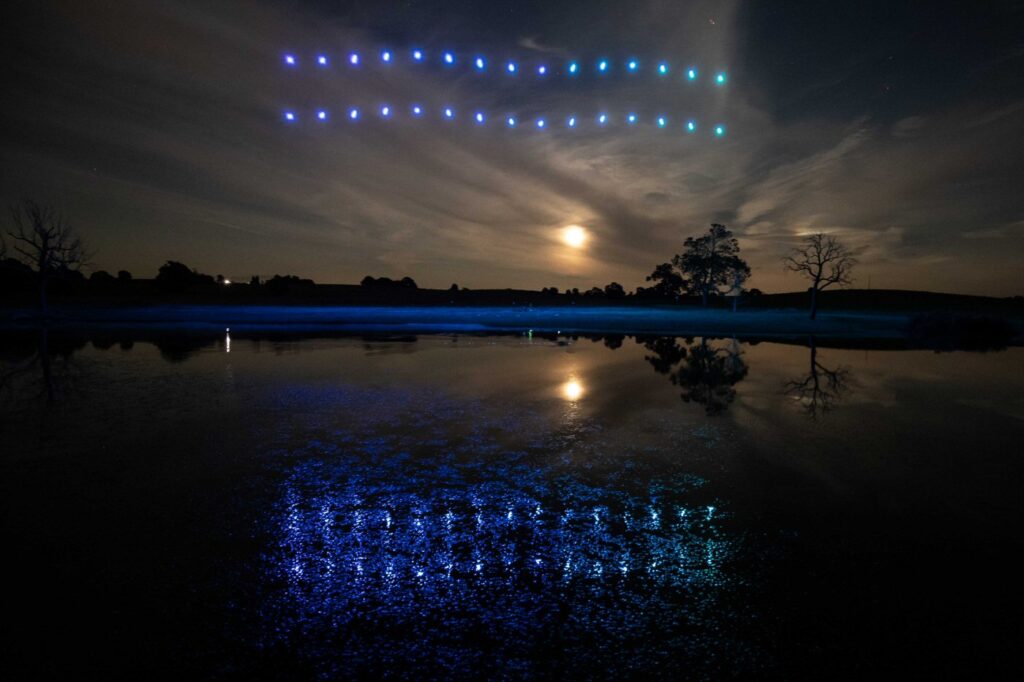 DroneSwarm Drone Light Show Wedding