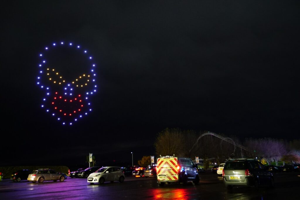 Halloween Drone Light Show UK Flamingoland