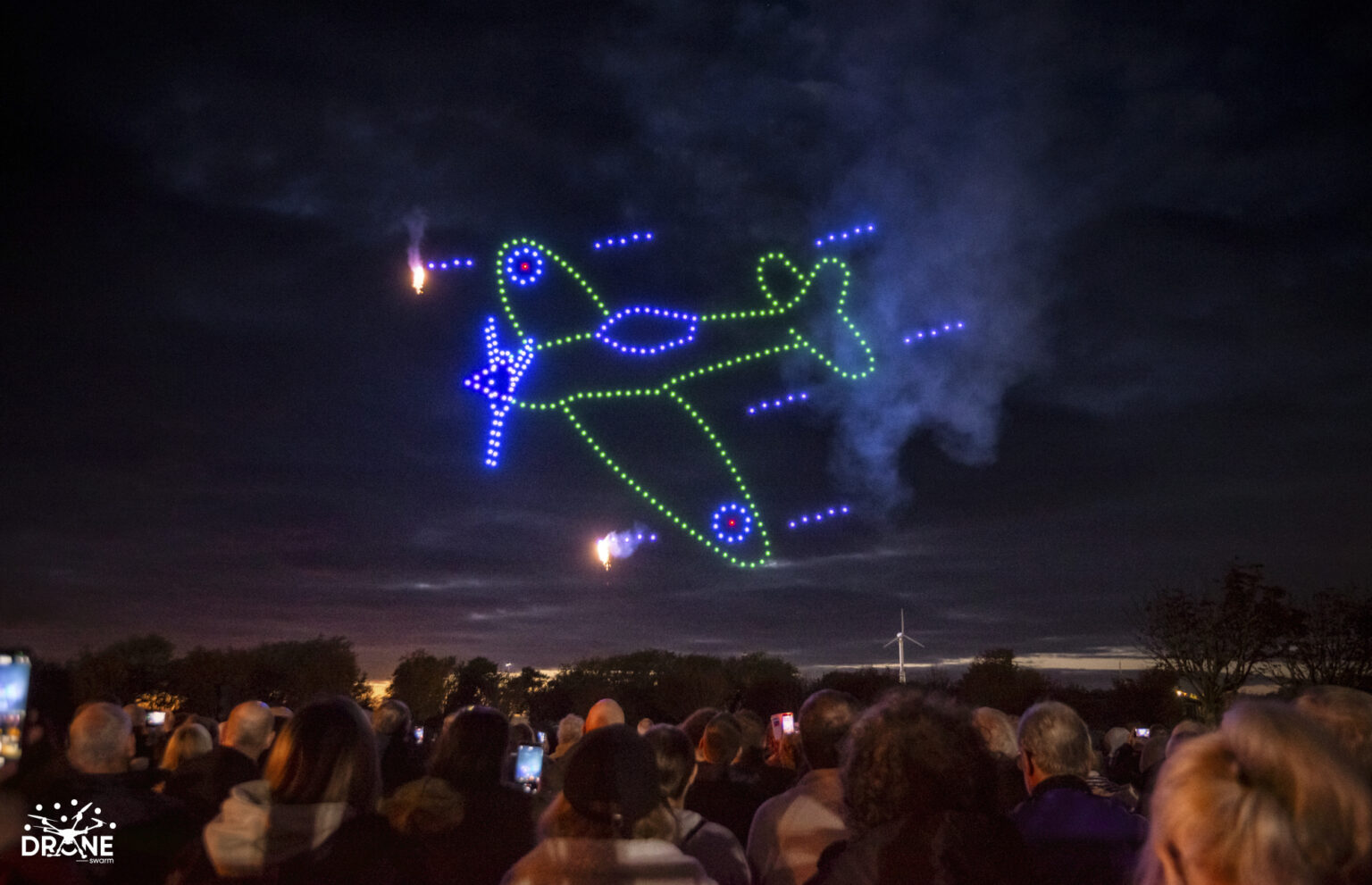 Drone Light Show Displays by Award Winning UK Experts DroneSwarm