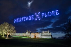 Rockingham Drone Show Castle